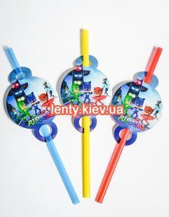 Набор Коктейльные большие трубочки без гофры (8 шт./уп.)- Герои в масках, Разные цвета СвФ_трб_кокт_блш_8_Герои фото