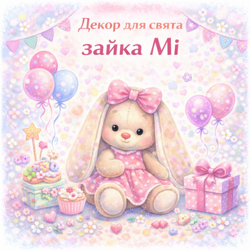Декор для праздника "Зайка Ми"