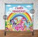 Баннер 2х2м "Маленькие Пони / Little Pony, радуга" на день рождения - Фотозона (виниловый) - ТС_Баннер_2х2_Малпони_рус фото 2