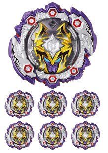 Вафельная картинка на торт "Бейблейд / beyblade" А4- Дед Хейдис/Бейблейд, На листе А4 расположена круглая ТС_ваф_карт_А4_Дэд Хейдис фото