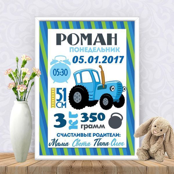 Метрика "Синий трактор" ТС_пост_дст_Млксс+сск_А3+ фото