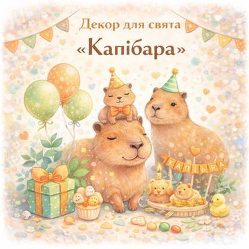 Декор для праздника "Капибара \ Сapybara"