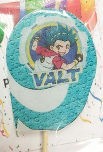 Свечи цифры (5см) с картинкой "Бейблейд / Beyblade" 9 (VALT) 1000_цифр_бейблейд_9_VALT фото