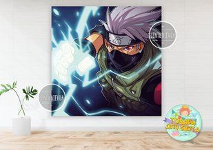 Плакат "Наруто. Какаши" 150х150см на детский День Рождения ТС_плкт_150х150_какаш_Инд фото