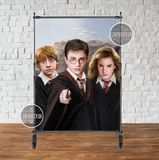 Баннер "Гарри Поттер (все герои)" 2х1,5 м - Фотозона (виниловый) на день рождения - ТС_Бнр_2х1,5_Гари_гла_гер фото