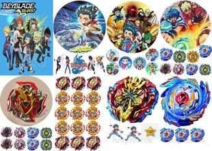Вафельная картинка на торт "Бейблейд / beyblade" А4- Выберите вариант картинки фото