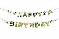 Гирлянда Happy Birthday "Футбол" 3 м. (карнавальная гирлянда) ПРА_вымпел Футбол фото