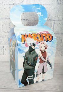 Коробочка "Наруто" для подарков и угощений 10х10х10 см. малотиражные - SM_короб_Наруто_под фото