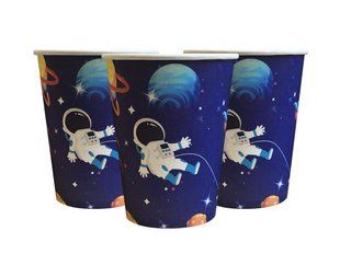 Стаканчики Космос (набор 10 шт) бумажные одноразовые на детский День рождения - ВК_сткн_Космос фото