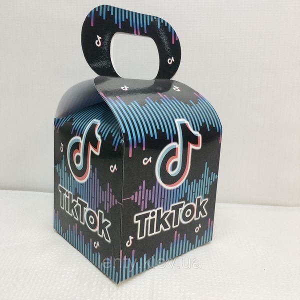 Коробочка "Тик Ток" для подарков и угощений 10х10х10 SM_Короб_слад_ТикТок фото