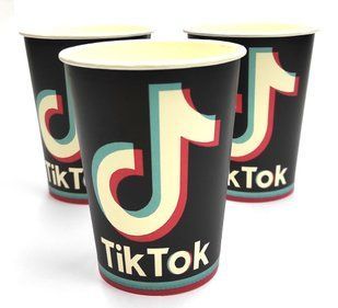 Стаканчики бумажные (10шт/уп. 250мл.) "Тик Ток" одноразовые детские PrO_стакн_ТикТок_10 фото